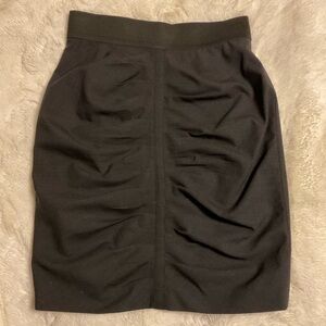 $495 JOSIE NATORI black ruched skirt Size 4